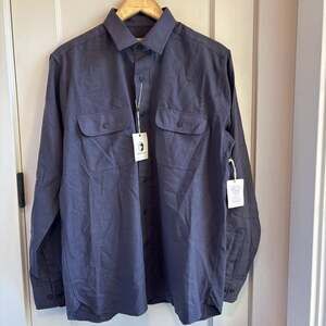 Duck Head Performance Flannel Shirt Cast Iron Gray NWT #2